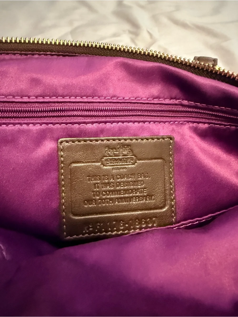 Coach Madison Chevron Quilted Nylon Lindsey Satchel 70th Anniversary Edition